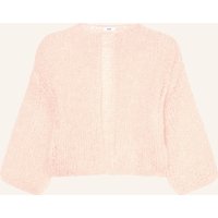 MAIAMI Maiami Cropped-Strickhülle Aus Mohair Mit 3/4-Arm beige
