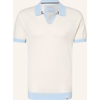 COLOURS & SONS Strick-Poloshirt weiss