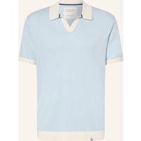 COLOURS & SONS Strick-Poloshirt blau