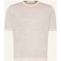 MAURIZIO BALDASSARI Maurizio Baldassari Strickshirt Mit Leinen beige
