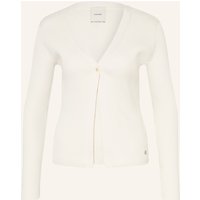 Calvin Klein Set: Stricktop Und Strickjacke weiss