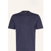 ZEGNA Zegna T-Shirt Mit Seide blau