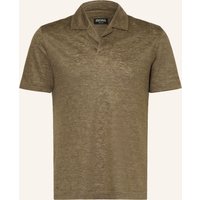 ZEGNA Zegna Jersey-Poloshirt Aus Leinen braun