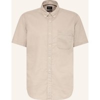 camel active Camel Active Kurzarm-Hemd Regular Fit Mit Leinen beige