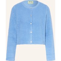 FTC CASHMERE Strickjacke blau