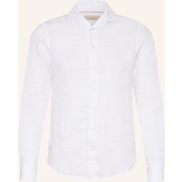 Aurélien Aurélien Leinenhemd Slim Fit weiss