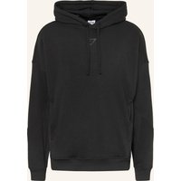 GYMSHARK Gymshark Oversized-Hoodie Power Originals schwarz