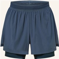 GYMSHARK Gymshark 2-In-1-Laufshorts Better Level blau