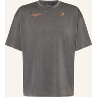 GYMSHARK T-Shirt Conditioning Club Aus Mesh schwarz