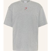 GYMSHARK Oversized-Shirt Power grau