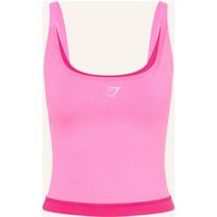 GYMSHARK Tanktop Interval Seamless Midi pink