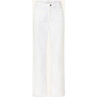 Opus Wide Leg Jeans Miva Urban weiss
