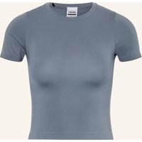 GYMSHARK Cropped-Shirt Form blau