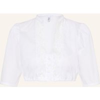 wallmann Wallmann Dirndlbluse Mit Spitze weiss