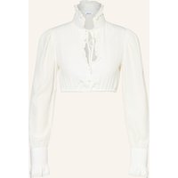 wallmann Wallmann Dirndlbluse Mt Rüschen weiss