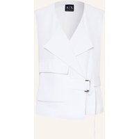 Armani Exchange Blazerweste weiss