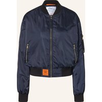BOMBERS ORIGINAL Bombers Original Satinblouson blau