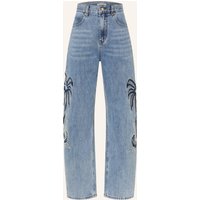 sandro Barrel Jeans blau
