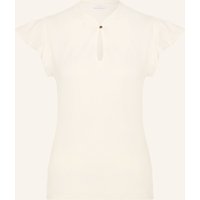 Hobbs Hobbs Blusenshirt Lila Aus Jersey Mit Volants weiss