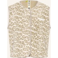 VIVI MARI Vivi Mari Teddyfell-Weste beige