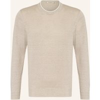 FIORONI Fioroni Pullover Mit Leinen beige