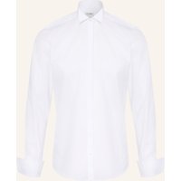 Olymp Smoking-Hemd Level Five Body Fit Mit Umschlagmanschette weiss