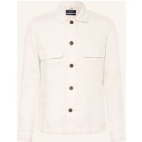 OLYMP SIGNATURE Olymp Signature Overshirt Aus Leinen weiss