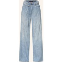RAFFAELLO ROSSI Jeans Sventy Belt Mit Glitzergarn blau
