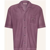 CAFÉ DU CYCLISTE Café Du Cycliste Resorthemd Gladys Relaxed Fit Aus Mesh rosa