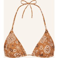 SKIMS Skims Triangel-Bikini-Top Signature Swim braun