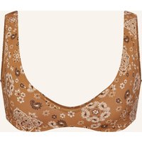 SKIMS Skims Bustier-Bikini-Top Signature Swim braun