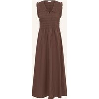 Part Two Part Two Kleid Borgnettepw Mit Rüschen braun