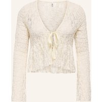 Only Only Blusenshirt Aus Spitze weiss