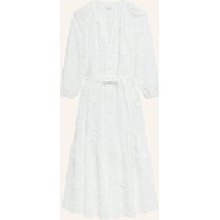 Langarmkleid aus Baumwoll voile mit Gürtel Damen COMMA