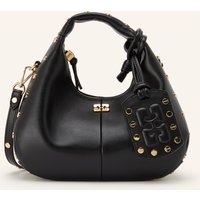 Ganni Handtasche Mit Nieten rot