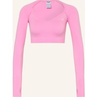 GYMSHARK Cropped-Longsleeve Vital pink