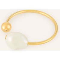 VANESSA BARONI Armreif Pearl Bangle gold