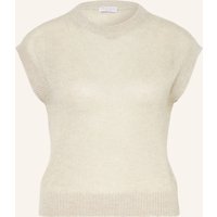 BRUNELLO CUCINELLI Brunello Cucinelli Pullunder Mit Mohair Und Glitzergarn weiss