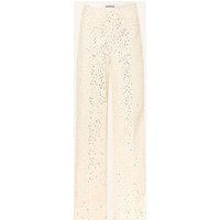 sandro Marlenehose Mit Pailletten weiss