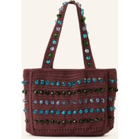 sandro Sandro Handtasche Mit Schmucksteinen braun