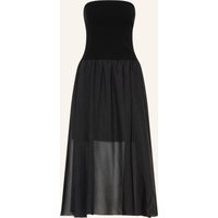 AllSaints Allsaints Off-Shoulder-Kleid Tegan Im Materialmix schwarz