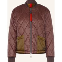 No.1 Como No.1 Como Blouson Bozen Im Materialmix Zum Wenden braun