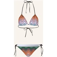 Missoni Missoni Triangel-Bikini Mit Glitzergarn gruen
