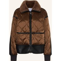 BLONDE No.8 Blonde No.8 Steppjacke Mara Im Materialmix braun