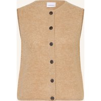 Ärmelloser Cardigan aus Alpaka-Mix für Frauen COMMA