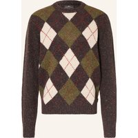 DUNKELBRAUN / CREME / KHAKI