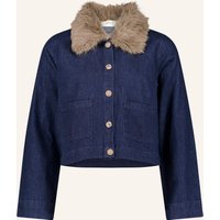 CARTOON Jeansjacke mit abnehmbarem Kunstfell