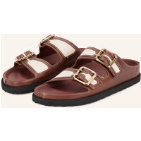 1774 BIRKENSTOCK 1774 Birkenstock Pantoletten Arizona Bold Canvas braun