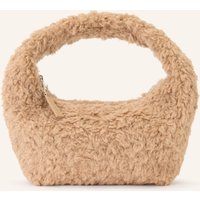NÚNOO Núnoo Handtasche Agnes Small Aus Teddyfell braun