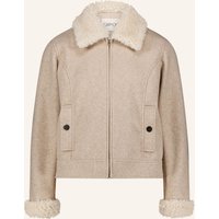 CARTOON Kastenjacke mit Teddyfell